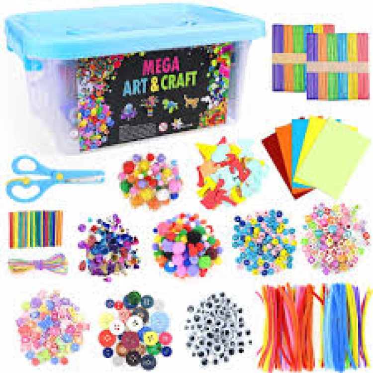 KTL Kreativity Kids Craft Tube Over 150 Pieces TY0522
