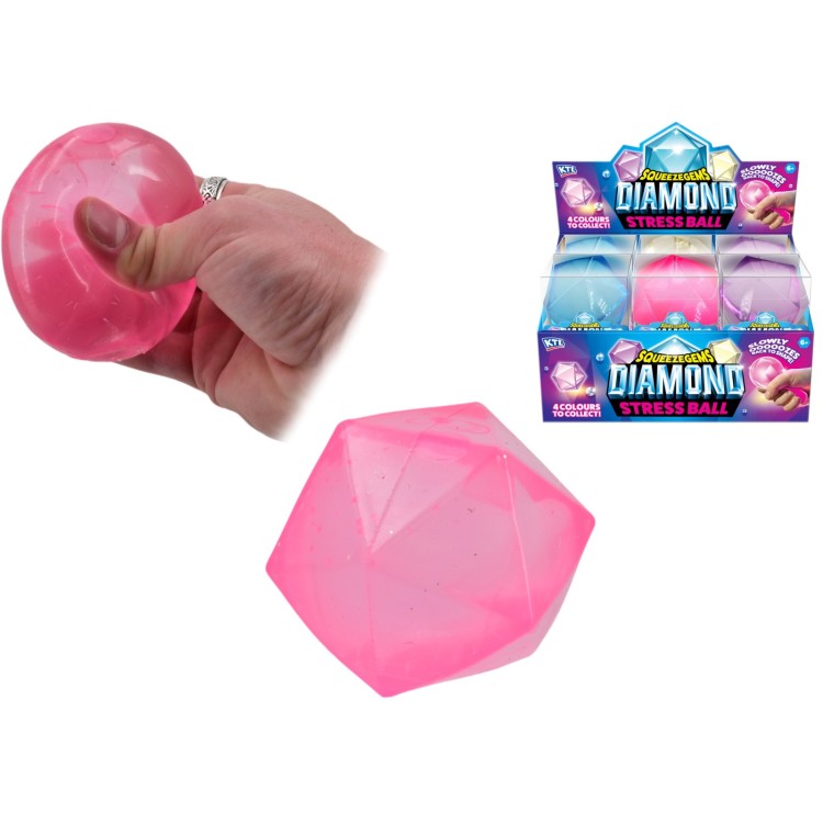 KTL SqueezeGems Diamond Stress Ball similar to nee-doh TY2525