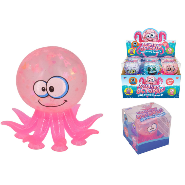 KTL Squishy Octopus With Sticky Suckers TY4829