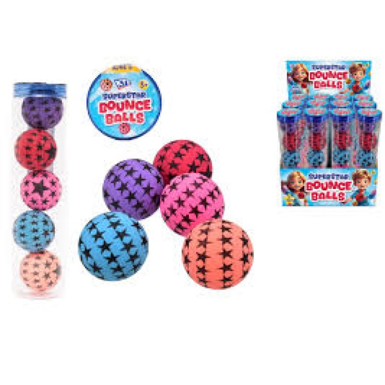 KTL Superstar Bounce Balls 5pack TY2540