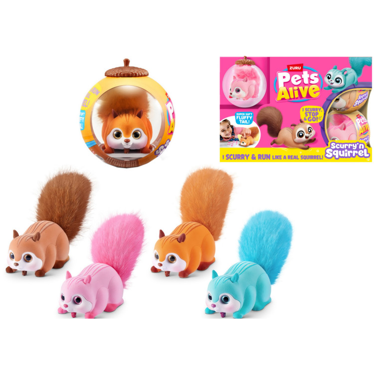 KTL ZURU Pets Alive Scurry 'n Squirrel Assorted ZU75
