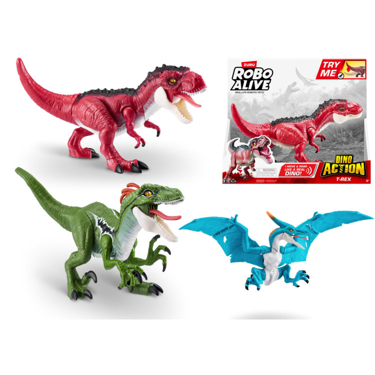 KTL ZURU Robo Alive Mix T-Rex / Raptor / Pteradactyl Assorted Figures ZU96