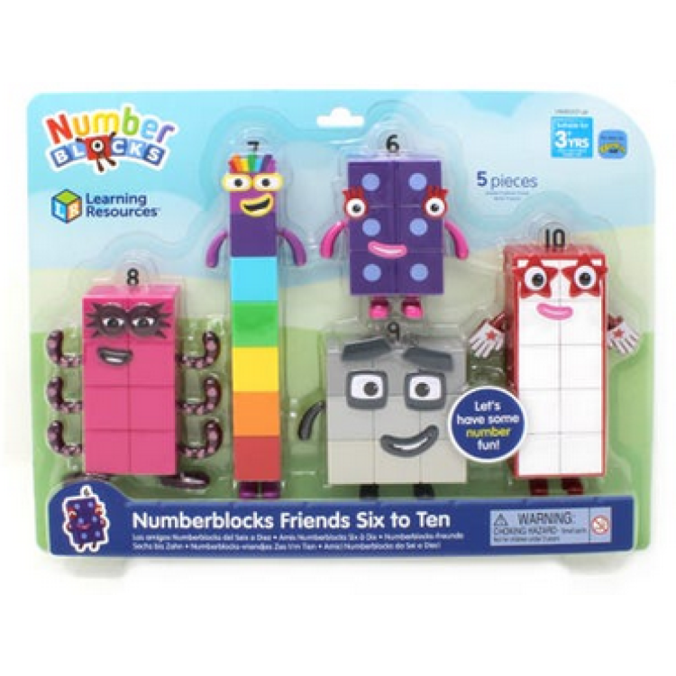Learning Resources Number Blocks Friends Six to Ten