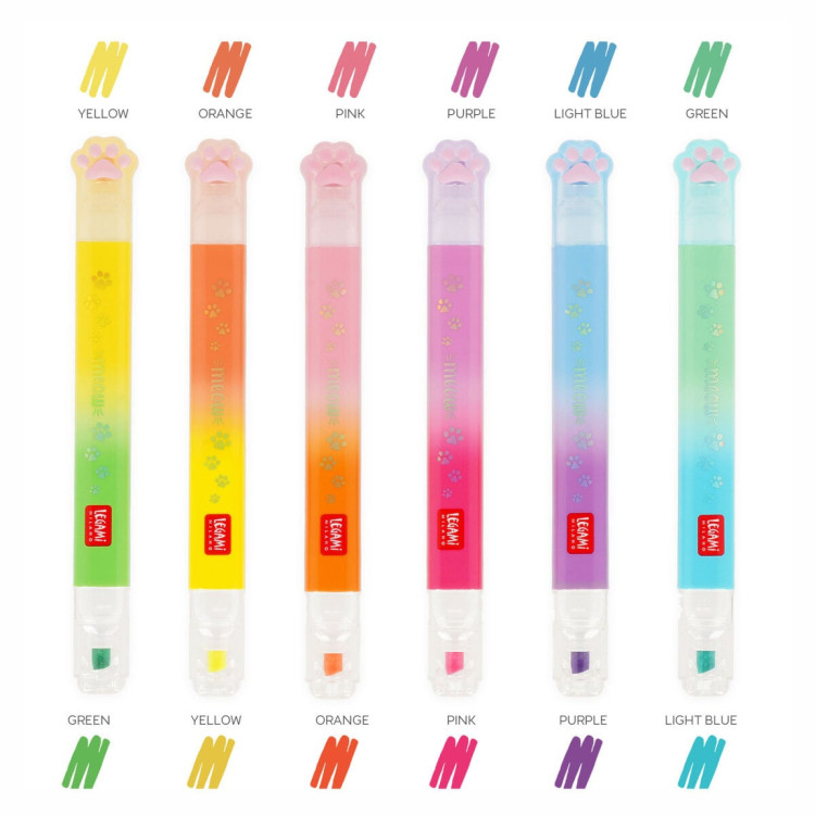 Legami Set Of 6 Dual-Tip Highlighters MHL0002
