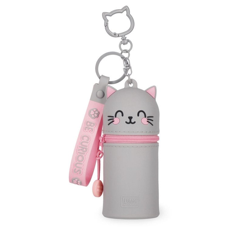 Legami Silicone Coin Purse with keychain Kitty