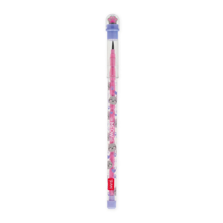 Legami Take A Tip Stackable Pencil With Eraser Meow STE0001