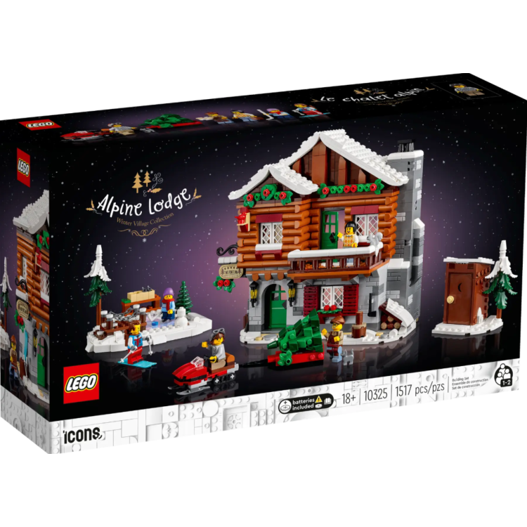 Lego 10325 Icons Alpine Lodge Winter Village Collection DAMAGED BOX