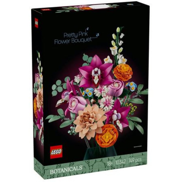 Lego 10342 Icons Botanicals Pretty Pink Flower Bouquet