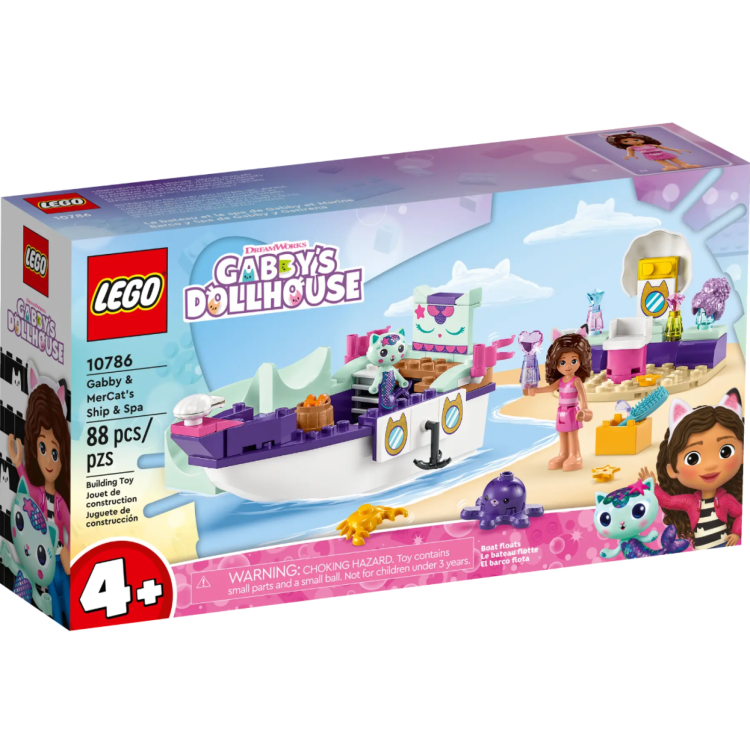Lego 10786 Gabby's Dollhouse Gabby & MerCat's Ship & Spa