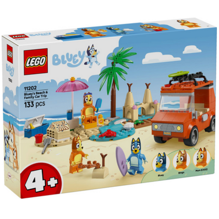 Lego 11202 Bluey's Beach And Family Car Trip