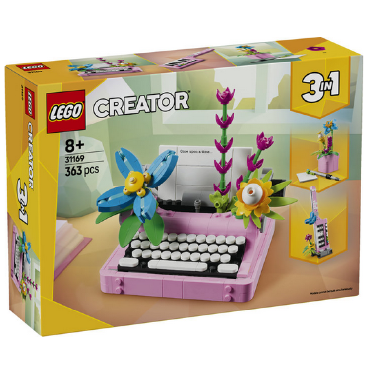 Lego 31169 Creator Typewriter With Flowers