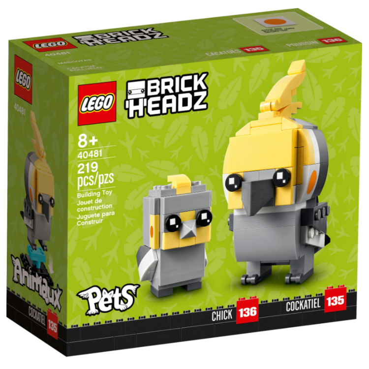 Lego 40481 Brickheadz Pets Cockatiel