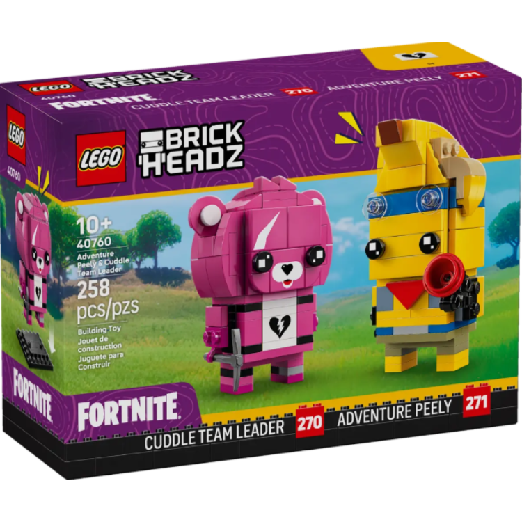 Lego 40760 Brickheadz Fortnite Cuddle Team Leader & Adventure Peely