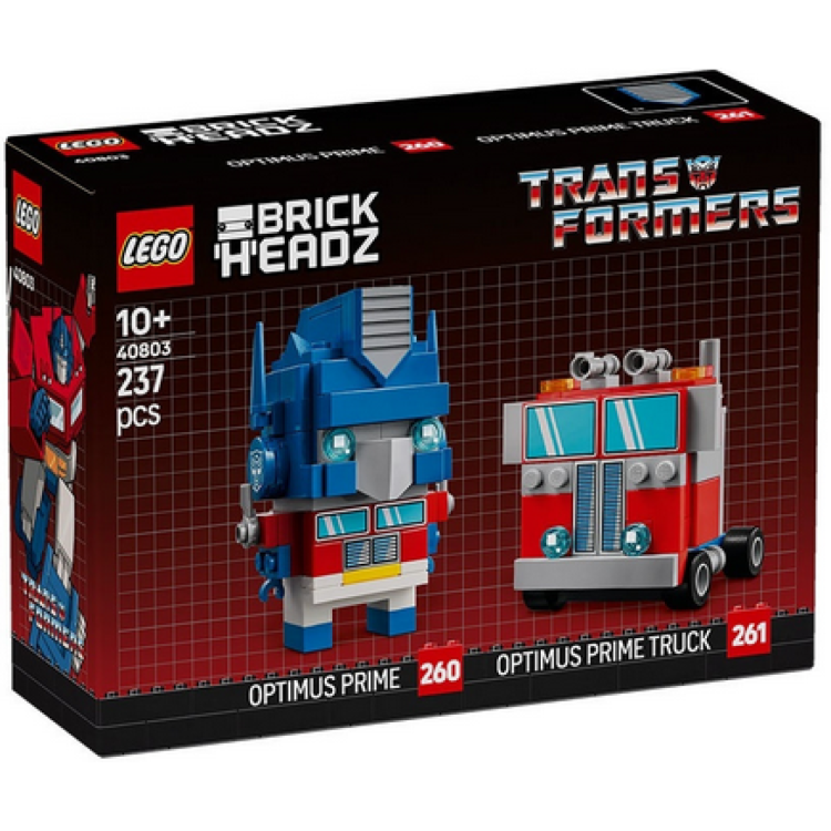 Lego 40803 Brickheadz Transformers Optimus Prime Robot & Vehicle