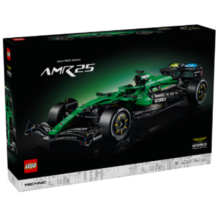 Lego 42240 Technic Aston Martin Aramco AMR25 F1 Car