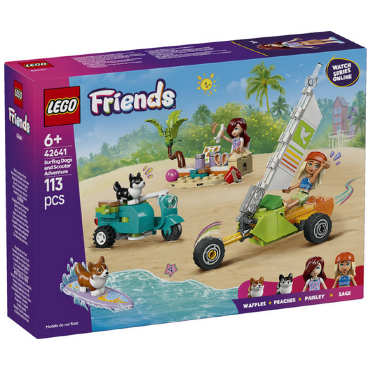 Lego 42641 Friends Surfing Dogs and Scooter Adventure