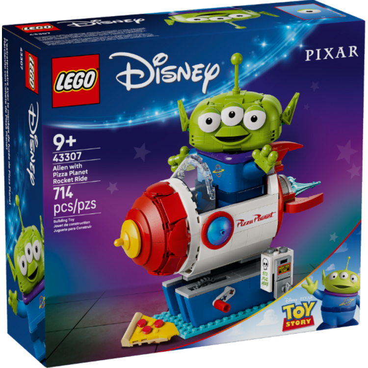 Lego 43307 Disney Toy Story Alien With Pizza Planet Rocket Ride