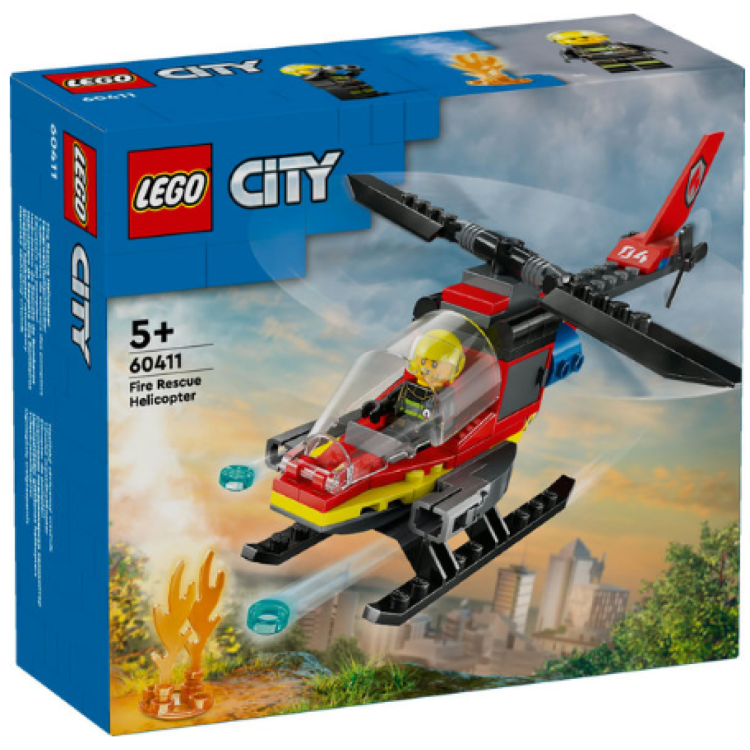 Lego 60411 City Fire Rescue Helicopter
