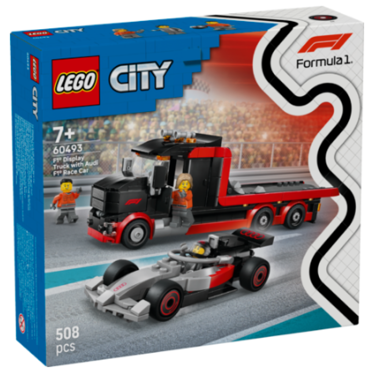 Lego 60493 City F1 Display Truck with Audi F1 Race Car