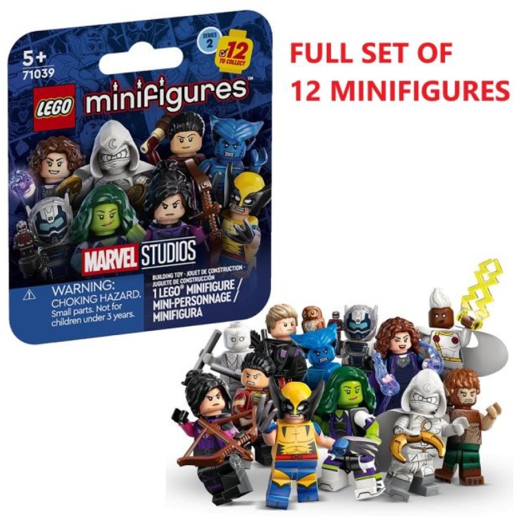 Lego 71039 Marvel Minifigure Series 2 FULL NUMBERED SET
