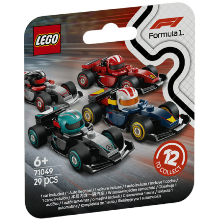 Lego 71049 'Minifigures' F1 Collectible Race Cars 