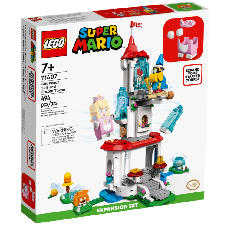 Lego 71407 Super Mario Cat Peach Suit and Frozen Tower