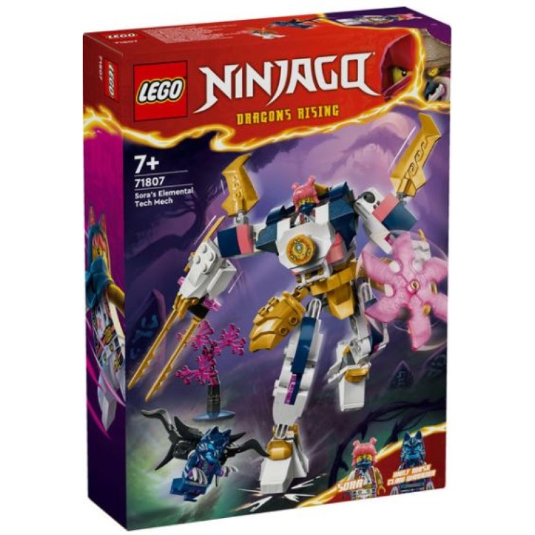 Lego 71807 Ninjago Sora's Elemental Tech Mech