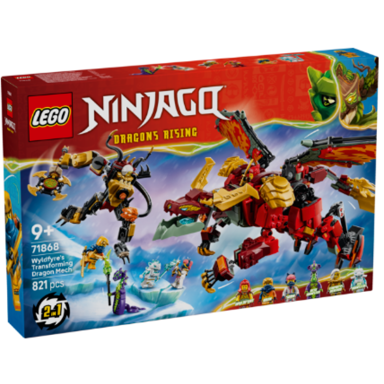 Lego 71868 Ninjago Wyldfyre's Transforming Dragon Mech DAMAGED BOX