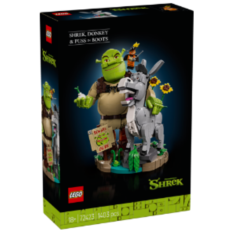 Lego 72423 Icons Shrek, Donkey & Puss In Boots
