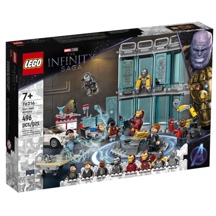 Lego 76216 Marvel Iron Man Armoury