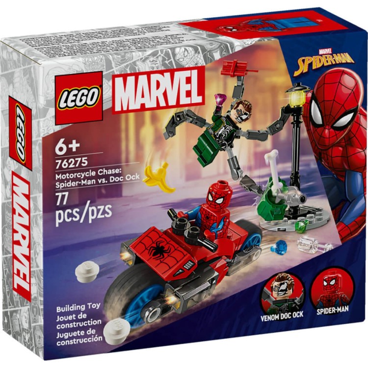 Lego 76275 Marvel Spider-Man Motorcycle Chase: Spider-Man Vs Dock Ock