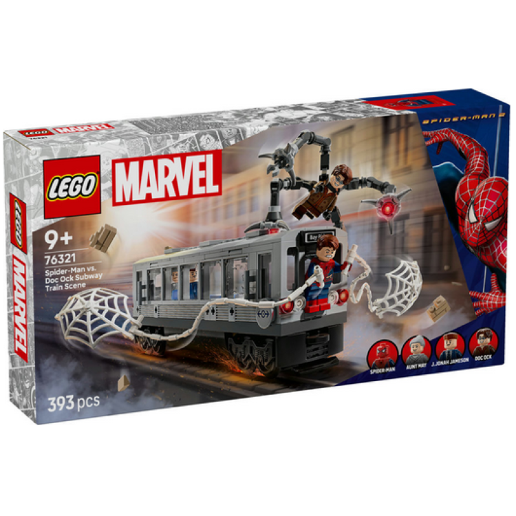 Lego 76321 Marvel Spider-Man 2 Spider-Man vs. Doc Ock Subway Train Scene