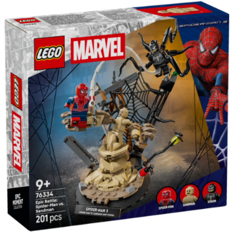 Lego 76334 Marvel Spider-Man 3 Epic Battle: Spider-Man vs. Sandman
