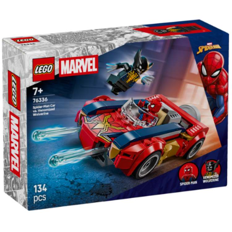 Lego 76336 Marvel Spider-Man Car vs. Venomized Wolverine