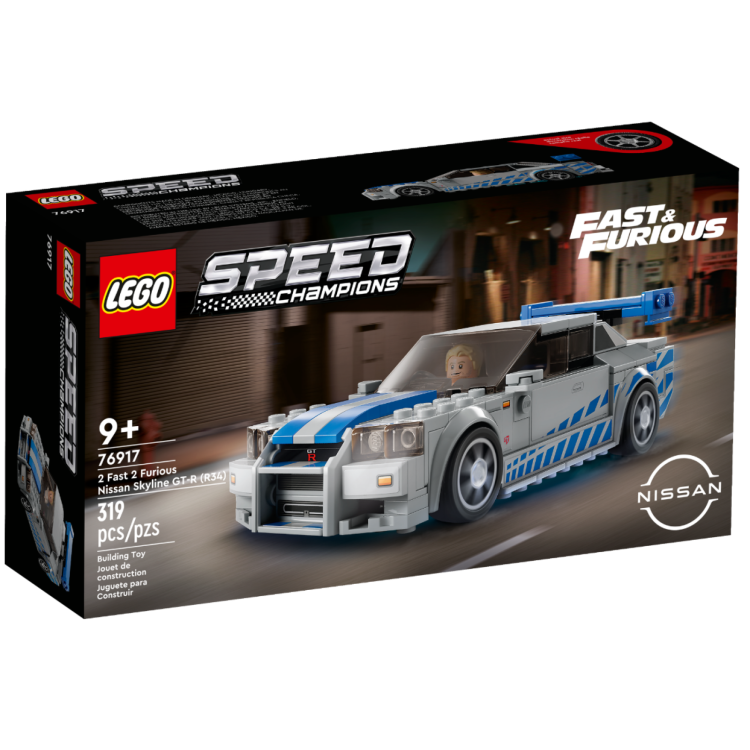 Lego 76917 Speed Champions 2 Fast 2 Furious Nissan Skyline GT-R (R34)