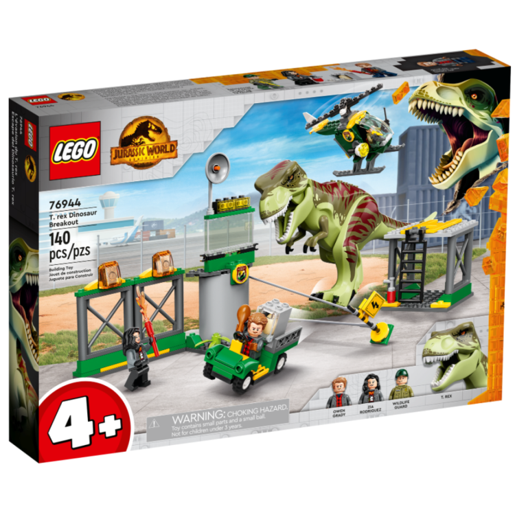 Lego 76944 Jurassic World Dominion T-rex Dinosaur Breakout