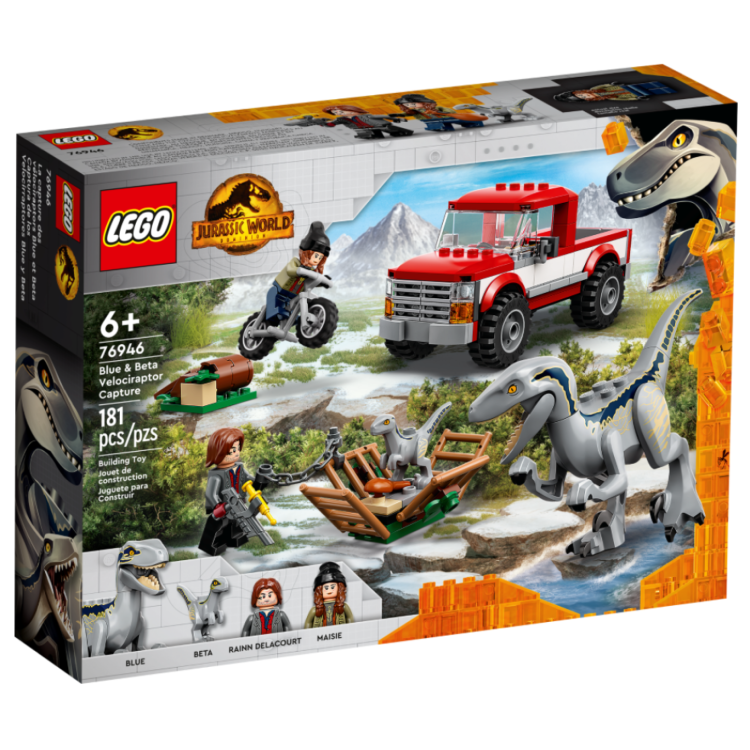 Lego 76946 Jurassic World Dominion Blue & Beta Velociraptor Capture