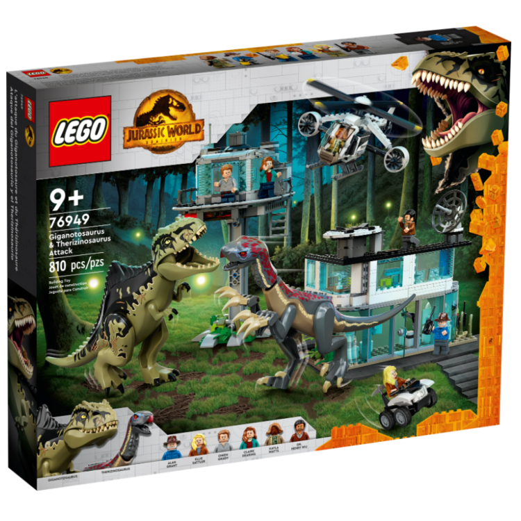 Lego 76949 Jurassic World Dominion Giganotosaurus & Therizinosaurus Attack