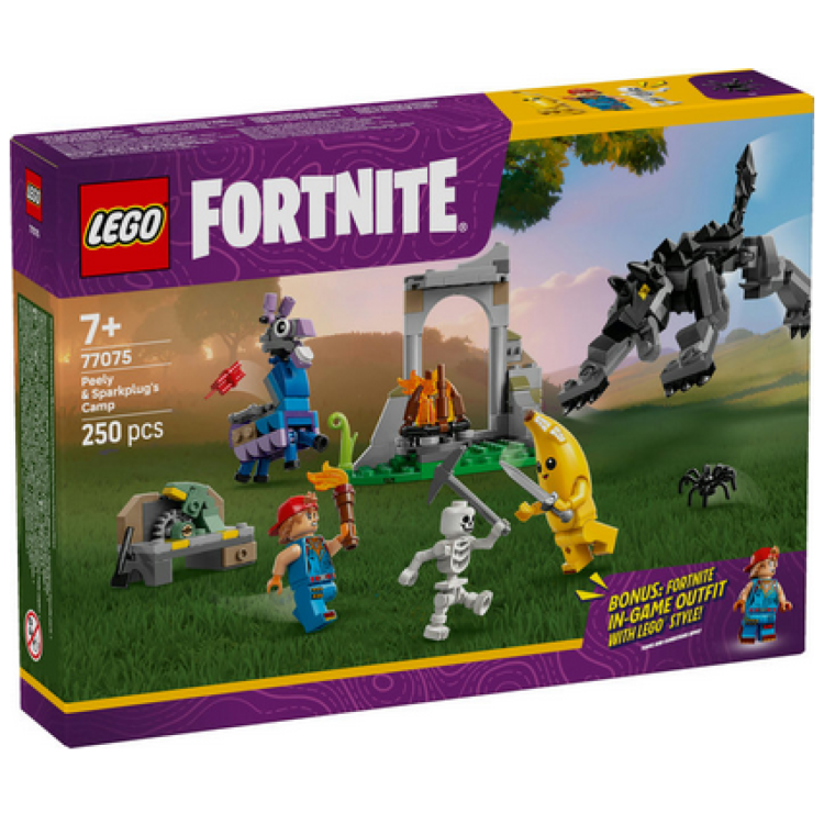 Lego 77075 Fortnite Peely & Sparkplug's Camp released 1st June 2025
