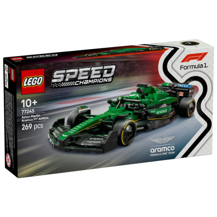 Lego 77245 Speed Champions Aston Martin Aramco F1 AMR24 Racecar