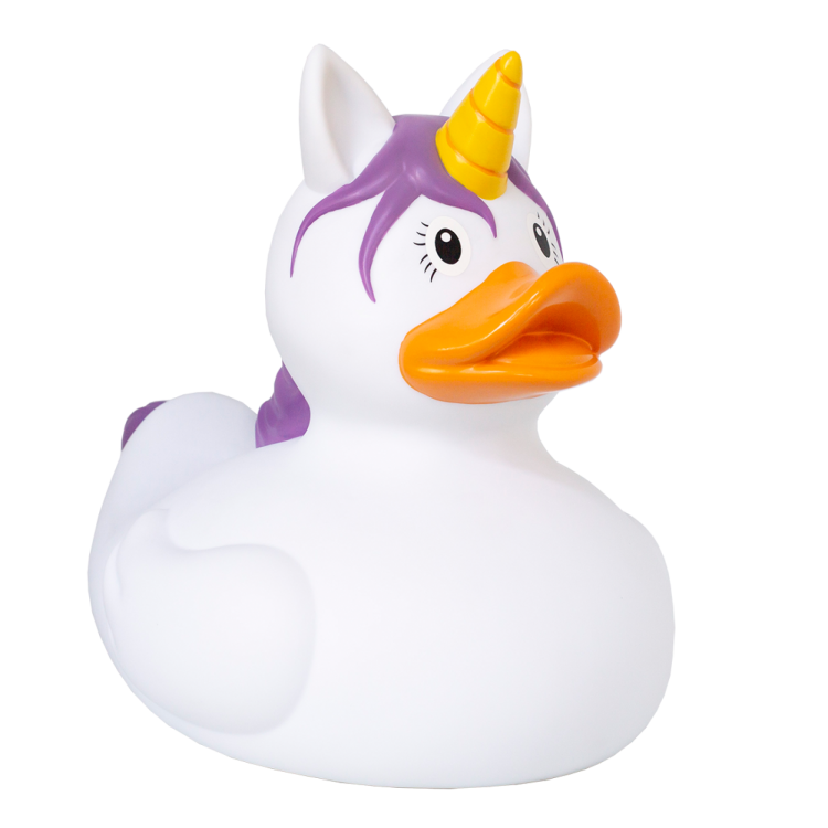 Lilalu White Unicorn Duck #1515
