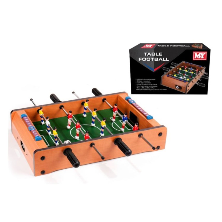 M.Y Table Football 2 Player, 12 Footballers, 2 Footballs, 2 Built-In Scoreboards TY0368
