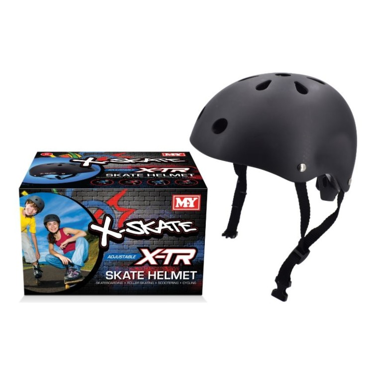 M.Y X-Skate Adjustable Skate Helmet Medium for Skateboarding, Roller Skating, Scootering, Cycling - X-TR TY6840