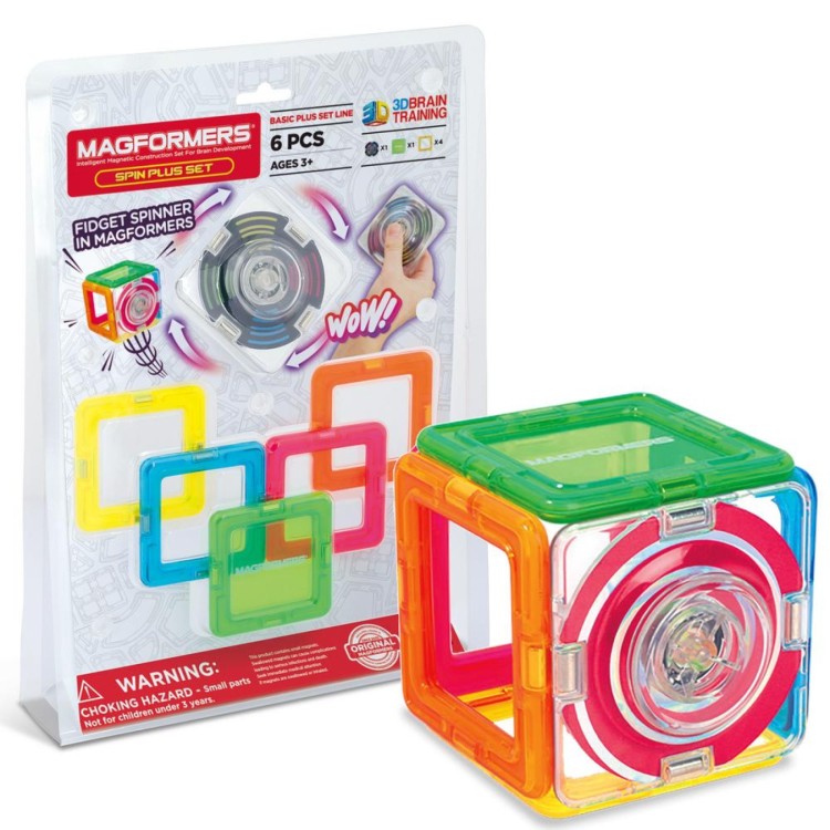 Magformers Spin Plus Set 6 Piece Fidget Spinner 715018