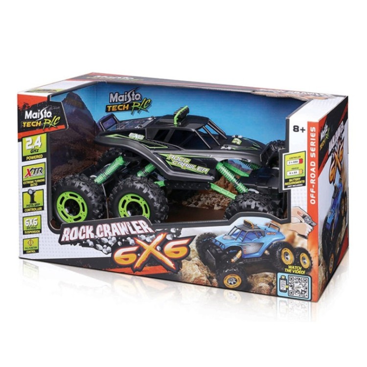 Maisto Tech R/C Rock Crawler 6x6 2.4GHz (Assorted Colours - One supplied)