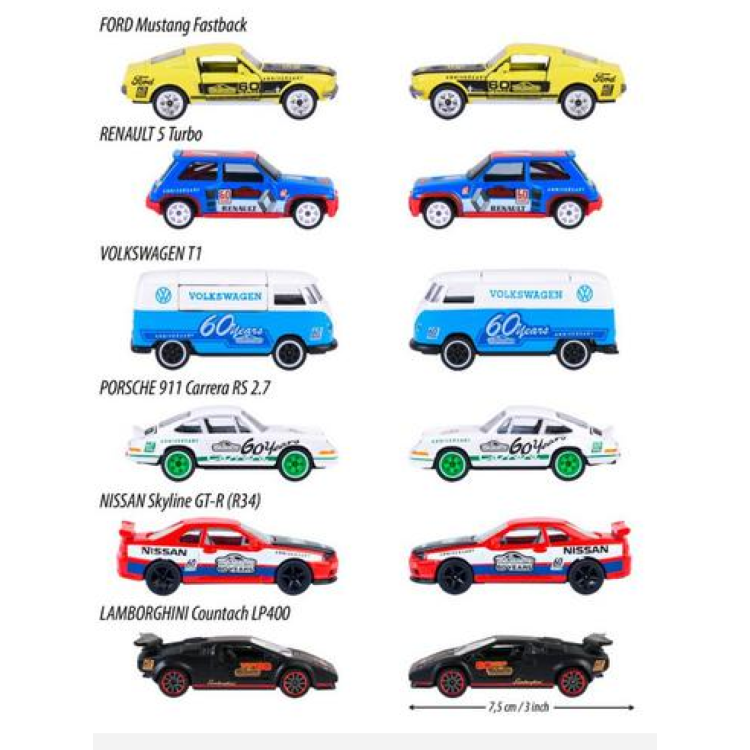 Simba Majorette 60 Years Anniversary Edition Deluxe Die-Cast Vehicle (Assorted - One Supplied At Random)
