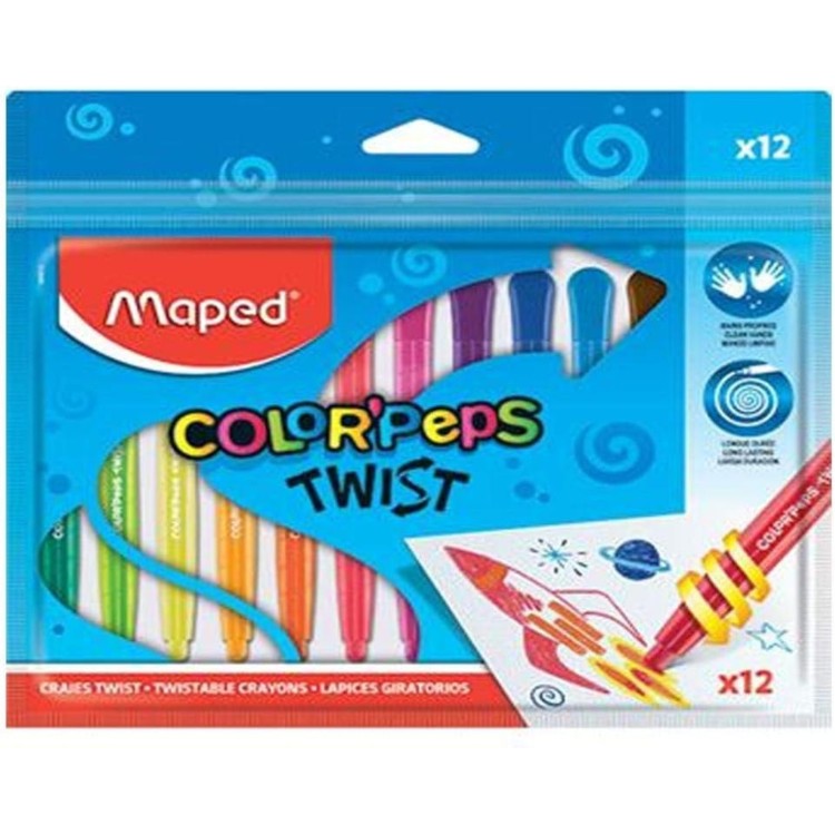 Maped Color'Peps 12 Twistable Crayons