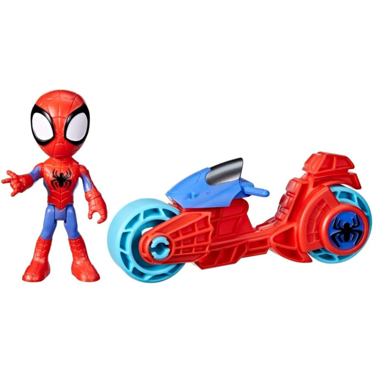 NEEDS NEW PHOTOS!  Hasbro Marvel Spidey And His Amazing Friends with motorcycle assorted F6777