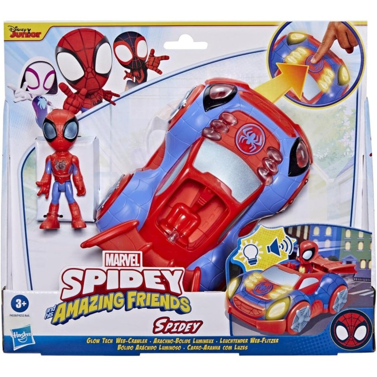 Hasbro Marvel Spidey And His Amazing Friends Glow Tech Web-Crawler Hasbro F4530 / F4252