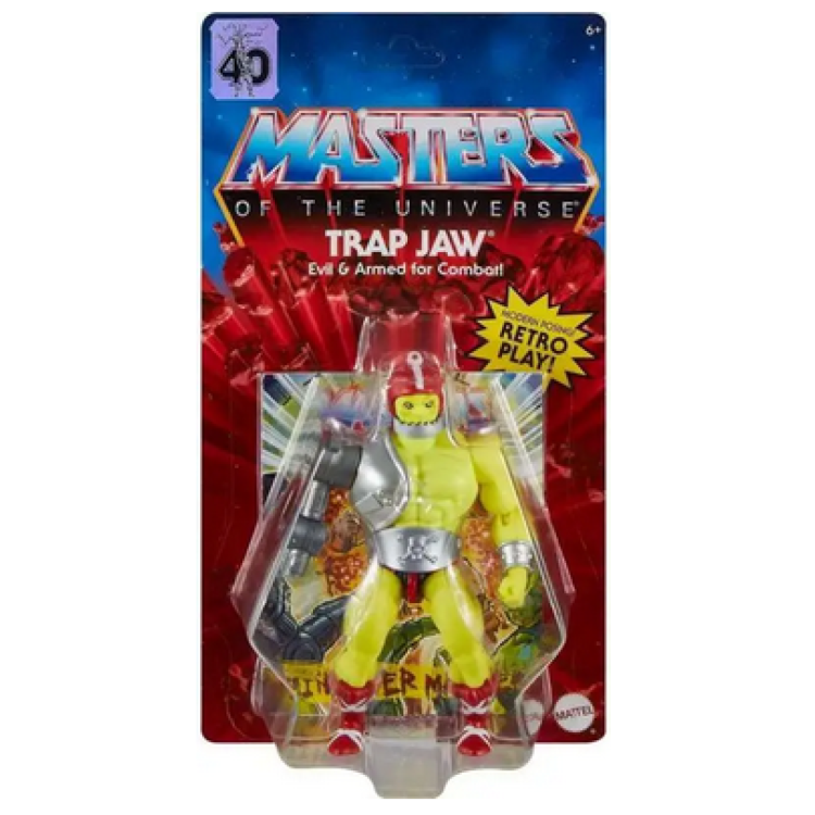 Mattel Masters Of The Universe Action Figure 40th Anniversary- Trap Jaw Evil & Armed For Combat